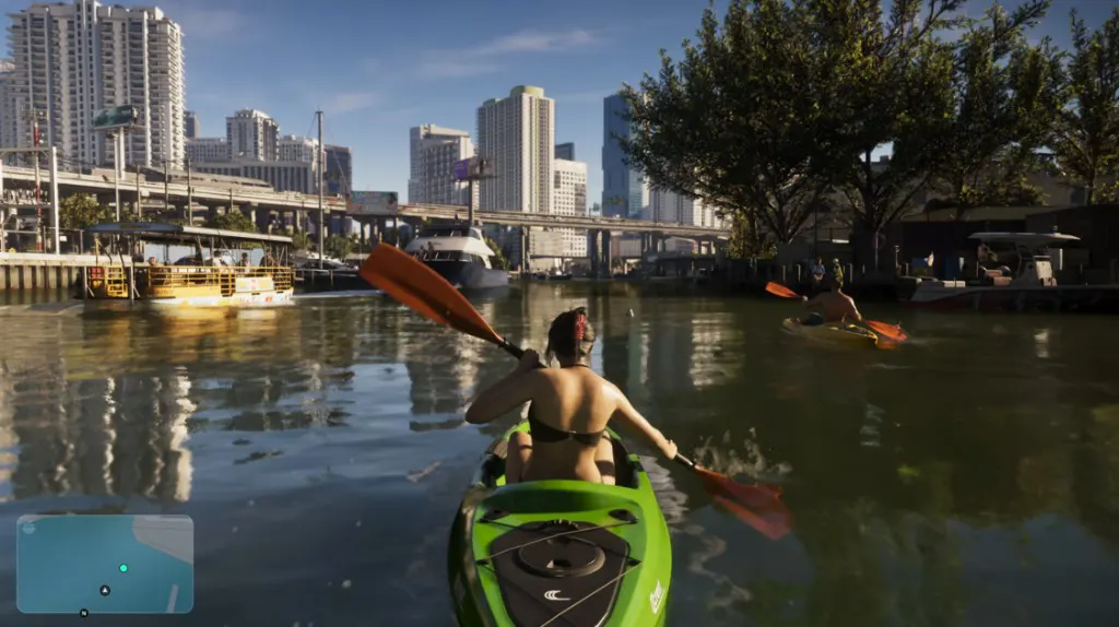 GTA 6: Lucia in kayak nei canali di Vice City