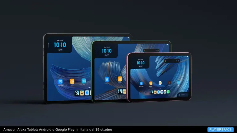 Amazon manda in pensione i Fire: gli Alexa Tablet con Android e Google Play arrivano in Italia il 19 ottobre