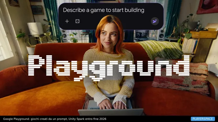 Google Playground: il gioco si crea descrivendolo, e Unity Spark arriva entro fine anno