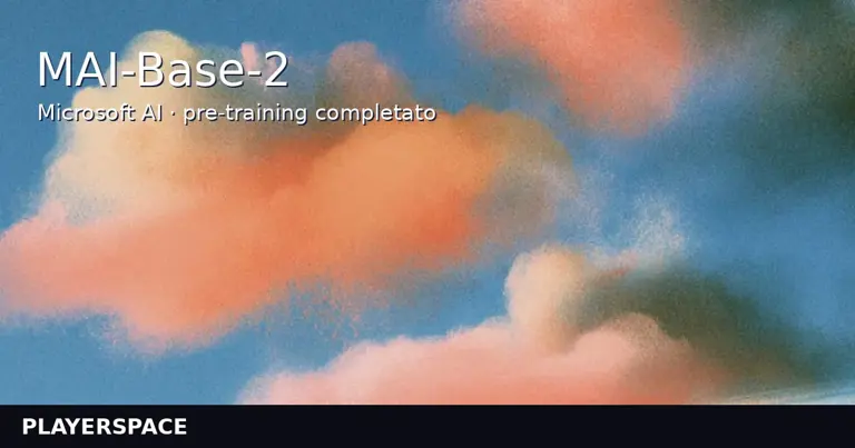 MAI-Base-2: Microsoft completa il pre-training del suo modello AI da 2,8 trilioni di parametri