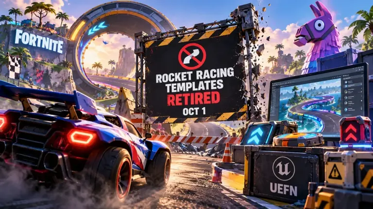 Fortnite: Epic ritira Rocket Racing e i template UEFN