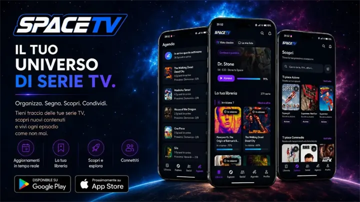 SpaceTV arriva su Android: il diario serie TV di PlayerSpace è su Google Play
