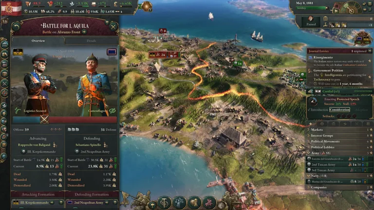 Victoria 3 a 14,99 € su Steam Italia (−70%)